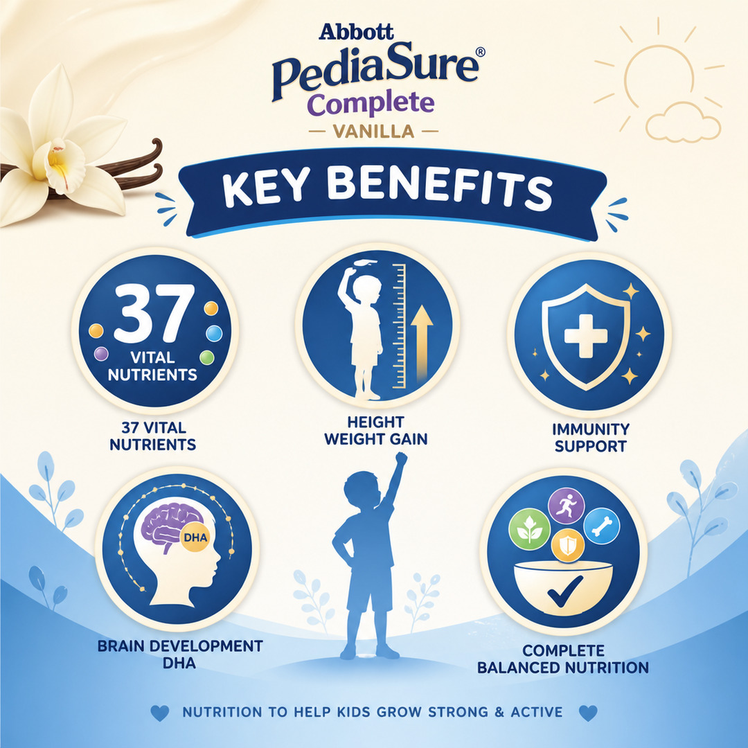 PediaSure Complete Vanilla Powder 375GM BIB view 3